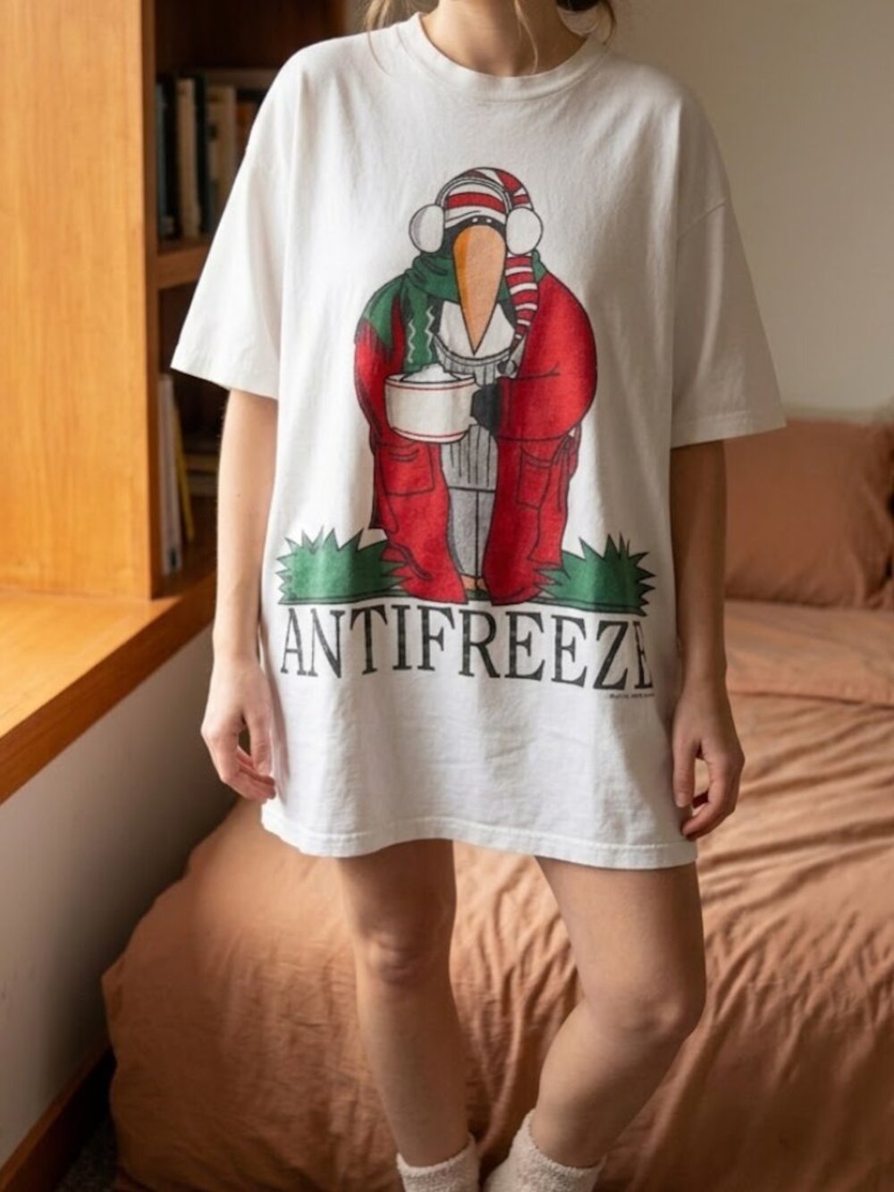 VTG 1996 Doze Clothes Penguin “Antifreeze” Oversized Sleep Shirt – One Size